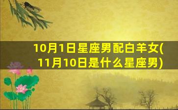 10月1日星座男配白羊女(11月10日是什么星座男)