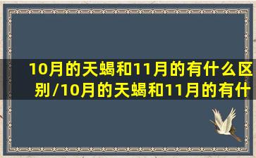 10月的天蝎和11月的有什么区别/10月的天蝎和11月的有什么区别-我的网站