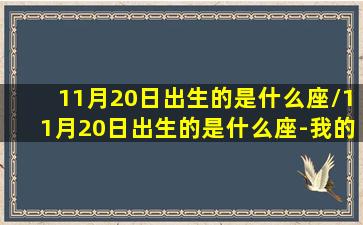 11月20日出生的是什么座/11月20日出生的是什么座-我的网站(出生于11月20日是什么星座)