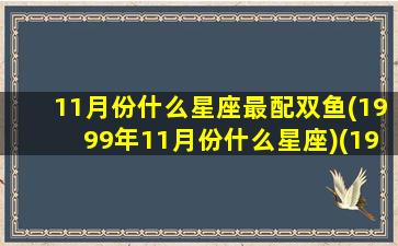 11月份什么星座最配双鱼(1999年11月份什么星座)(1999年11月是什么月)