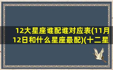 12大星座谁配谁对应表(11月12日和什么星座最配)(十二星座11月12日是什么星座)