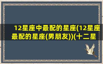12星座中最配的星座(12星座最配的星座(男朋友))(十二星座里最般配的星座)