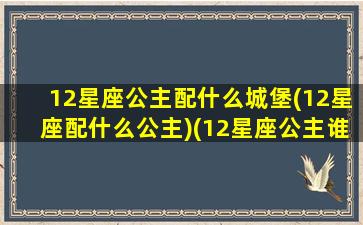 12星座公主配什么城堡(12星座配什么公主)(12星座公主谁最漂亮)