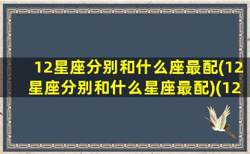 12星座分别和什么座最配(12星座分别和什么星座最配)(12星座和什么座最配对)