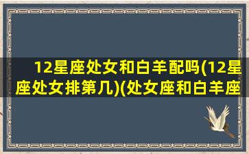 12星座处女和白羊配吗(12星座处女排第几)(处女座和白羊座匹配程度是多少)