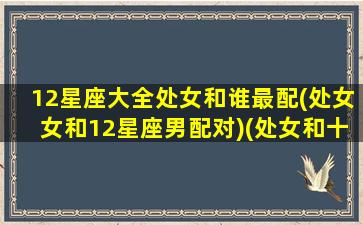 12星座大全处女和谁最配(处女女和12星座男配对)(处女和十二星座配对)