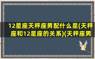 12星座天秤座男配什么星(天秤座和12星座的关系)(天秤座男和啥星座最配)