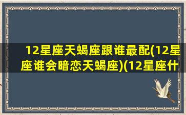 12星座天蝎座跟谁最配(12星座谁会暗恋天蝎座)(12星座什么星座和天蝎座配)