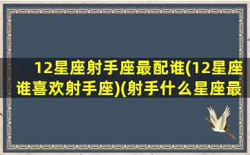 12星座射手座最配谁(12星座谁喜欢射手座)(射手什么星座最配对)