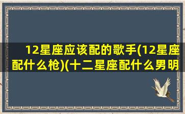 12星座应该配的歌手(12星座配什么枪)(十二星座配什么男明星)