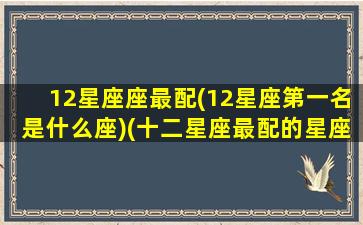 12星座座最配(12星座第一名是什么座)(十二星座最配的星座是什么星座)