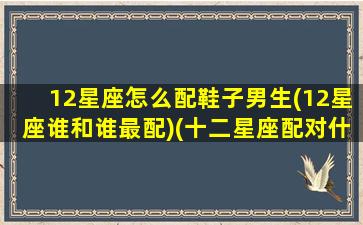 12星座怎么配鞋子男生(12星座谁和谁最配)(十二星座配对什么衣服最好看)