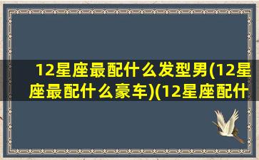 12星座最配什么发型男(12星座最配什么豪车)(12星座配什么男朋友)