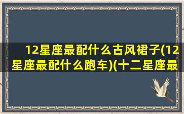 12星座最配什么古风裙子(12星座最配什么跑车)(十二星座最搭配的颜色)