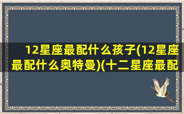 12星座最配什么孩子(12星座最配什么奥特曼)(十二星座最配的怪兽是什么怪兽)