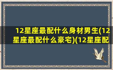 12星座最配什么身材男生(12星座最配什么豪宅)(12星座配什么男朋友)