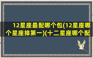 12星座最配哪个包(12星座哪个星座排第一)(十二星座哪个配哪个)