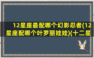 12星座最配哪个幻影忍者(12星座配哪个叶罗丽娃娃)(十二星座配什么叶罗丽)