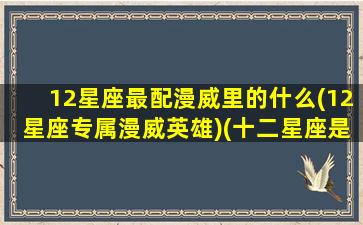 12星座最配漫威里的什么(12星座专属漫威英雄)(十二星座是漫威里的谁)