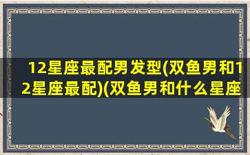 12星座最配男发型(双鱼男和12星座最配)(双鱼男和什么星座最配做情侣)