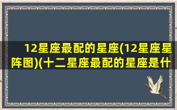 12星座最配的星座(12星座星阵图)(十二星座最配的星座是什么星座)