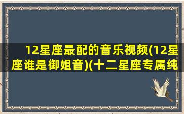 12星座最配的音乐视频(12星座谁是御姐音)(十二星座专属纯音乐)