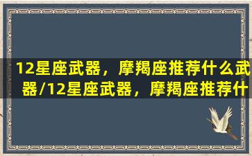 12星座武器，摩羯座推荐什么武器/12星座武器，摩羯座推荐什么武器-我的网站