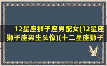 12星座狮子座男配女(12星座狮子座男生头像)(十二星座狮子座男最配)