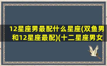 12星座男最配什么星座(双鱼男和12星座最配)(十二星座男女最佳配对双鱼)