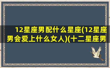 12星座男配什么星座(12星座男会爱上什么女人)(十二星座男最佳配对)