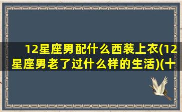 12星座男配什么西装上衣(12星座男老了过什么样的生活)(十二星座男适合穿什么衣服)