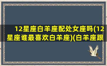 12星座白羊座配处女座吗(12星座谁最喜欢白羊座)(白羊座跟处女座的匹配表)