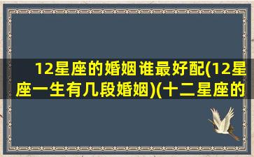 12星座的婚姻谁最好配(12星座一生有几段婚姻)(十二星座的婚姻是什么样子的)