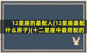 12星座的最配人(12星座最配什么房子)(十二星座中最搭配的星座)