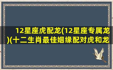 12星座虎配龙(12星座专属龙)(十二生肖最佳姻缘配对虎和龙)