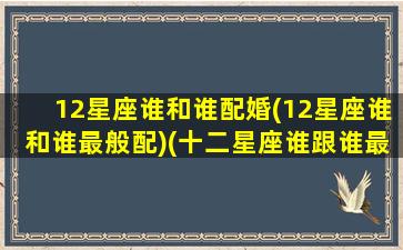 12星座谁和谁配婚(12星座谁和谁最般配)(十二星座谁跟谁最般配)