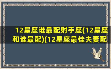 12星座谁最配射手座(12星座和谁最配)(12星座最佳夫妻配对射手座)