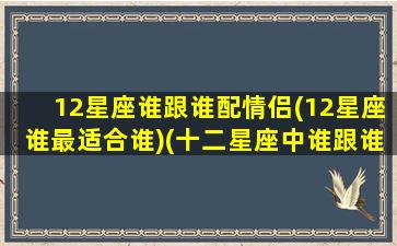 12星座谁跟谁配情侣(12星座谁最适合谁)(十二星座中谁跟谁最配)