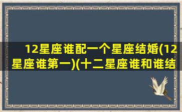 12星座谁配一个星座结婚(12星座谁第一)(十二星座谁和谁结婚最好)