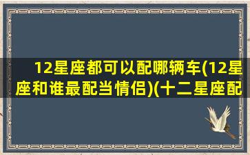 12星座都可以配哪辆车(12星座和谁最配当情侣)(十二星座配什么样的男生)