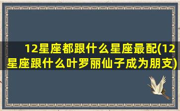 12星座都跟什么星座最配(12星座跟什么叶罗丽仙子成为朋支)(十二星座中谁和谁的星座最般配)