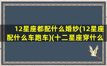 12星座都配什么婚纱(12星座配什么车跑车)(十二星座穿什么婚纱最好看)