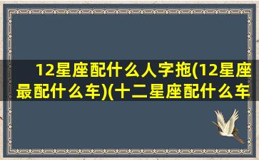 12星座配什么人字拖(12星座最配什么车)(十二星座配什么车最好)