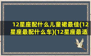 12星座配什么儿童裙最佳(12星座最配什么车)(12星座最适合什么裙子)