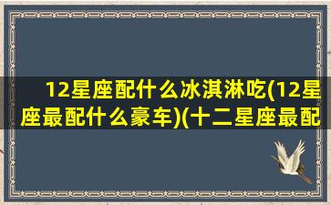 12星座配什么冰淇淋吃(12星座最配什么豪车)(十二星座最配什么豪车)