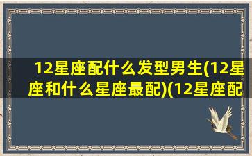 12星座配什么发型男生(12星座和什么星座最配)(12星座配什么明星男友合适)