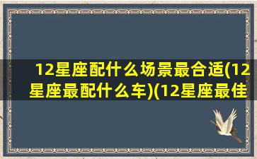 12星座配什么场景最合适(12星座最配什么车)(12星座最佳搭配)