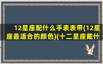 12星座配什么手表表带(12星座最适合的颜色)(十二星座戴什么手表)