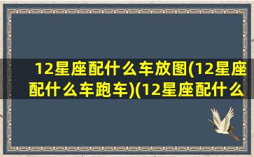 12星座配什么车放图(12星座配什么车跑车)(12星座配什么豪车)