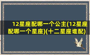 12星座配哪一个公主(12星座配哪一个星座)(十二星座谁配)